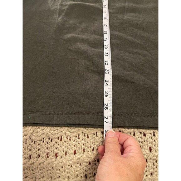 G.H. Bass & Co. Men's Quilted Back Pullover - Size L/G - Olive Green - 1/4 Zip - Picture 10 of 11